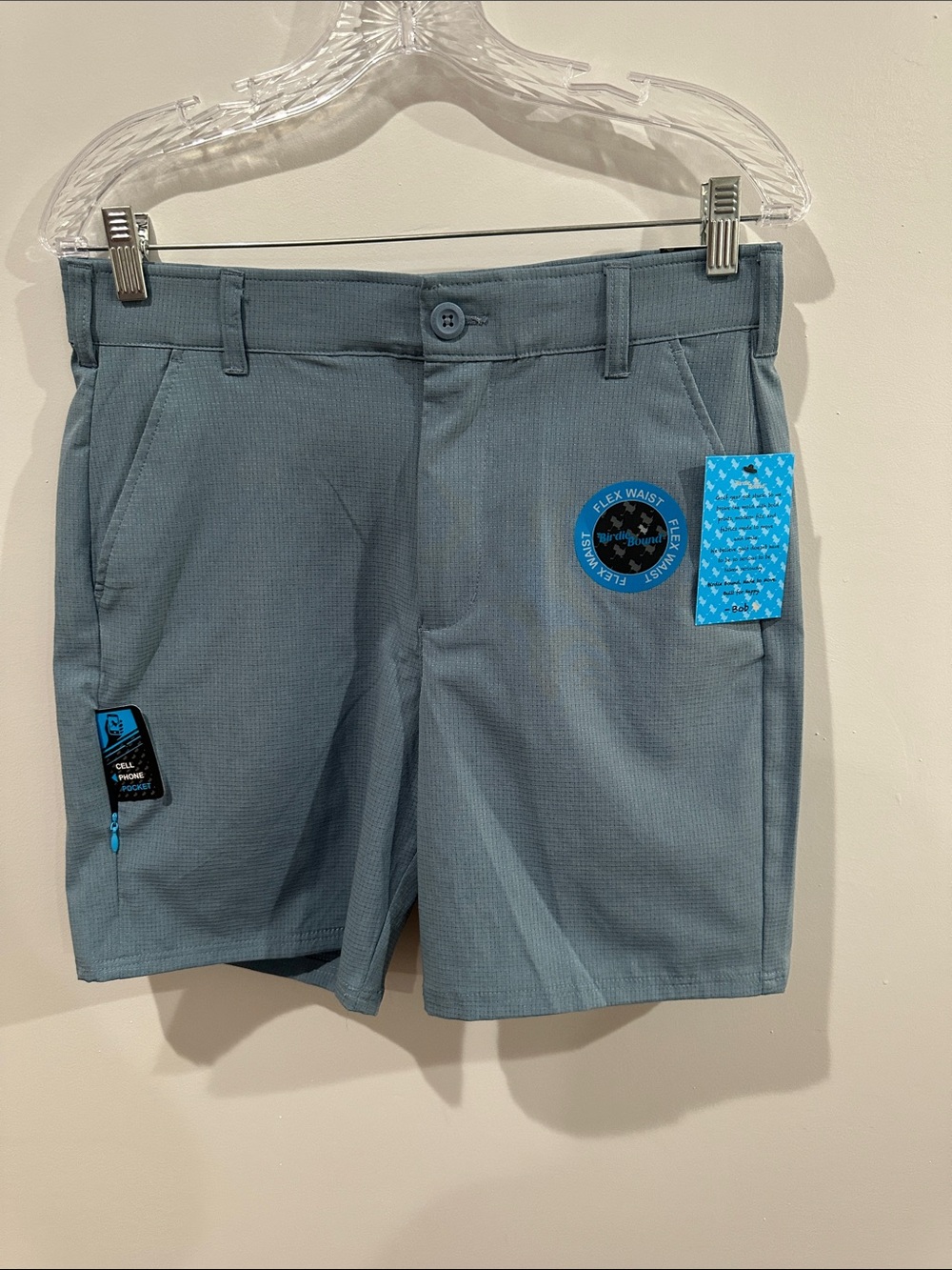 Men's Blue Performance Flex-Waist Shorts